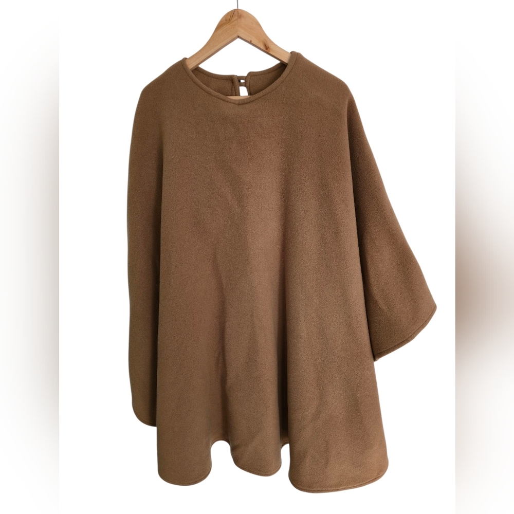 Vintage James Peter James Wool Cashmere Cape In Camel With Scarf